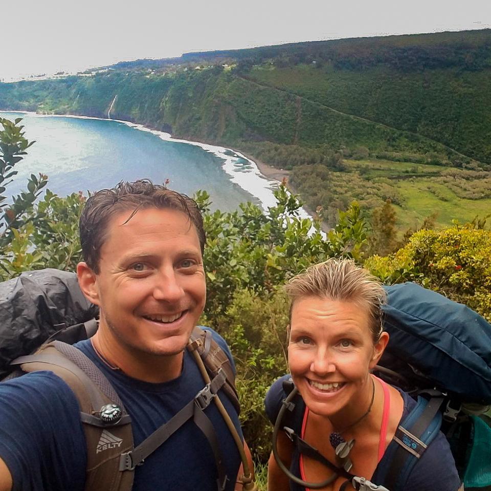 We hiked into Waimanu Valley on the Big Island for a 3-day camping trip. It is nearly 10 miles one-way from the parking lot and 1,200 feet of elevation change 3 times each way, but it was worth it!