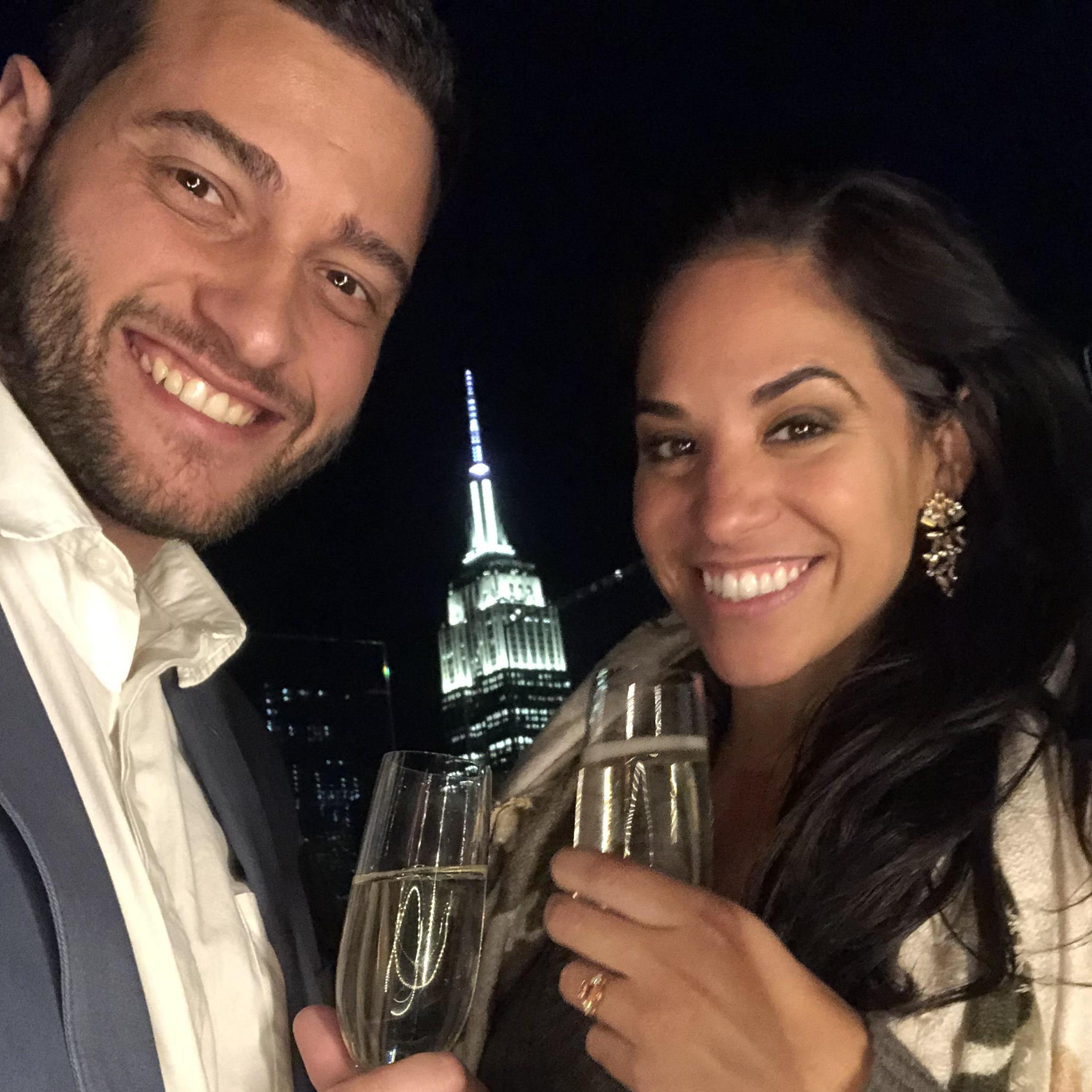 The night we were engaged
A noite do pedido