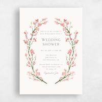 Pink Wedding Wedding Shower Invitation - Allamia Portrait