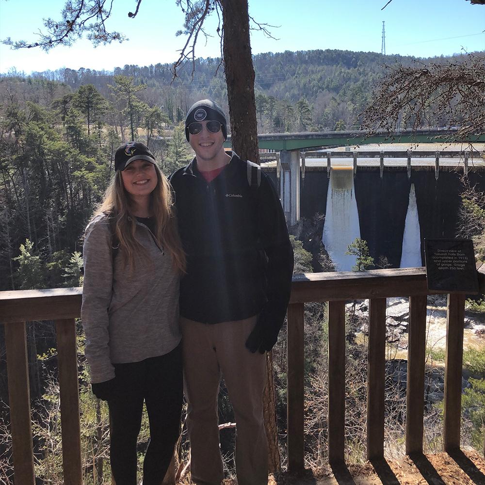 Our first photo together - hiking in North GA.