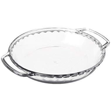 Anchor Hocking 77886 Fire-King Deep Pie Baking Dish, Glass, 9.5-Inch