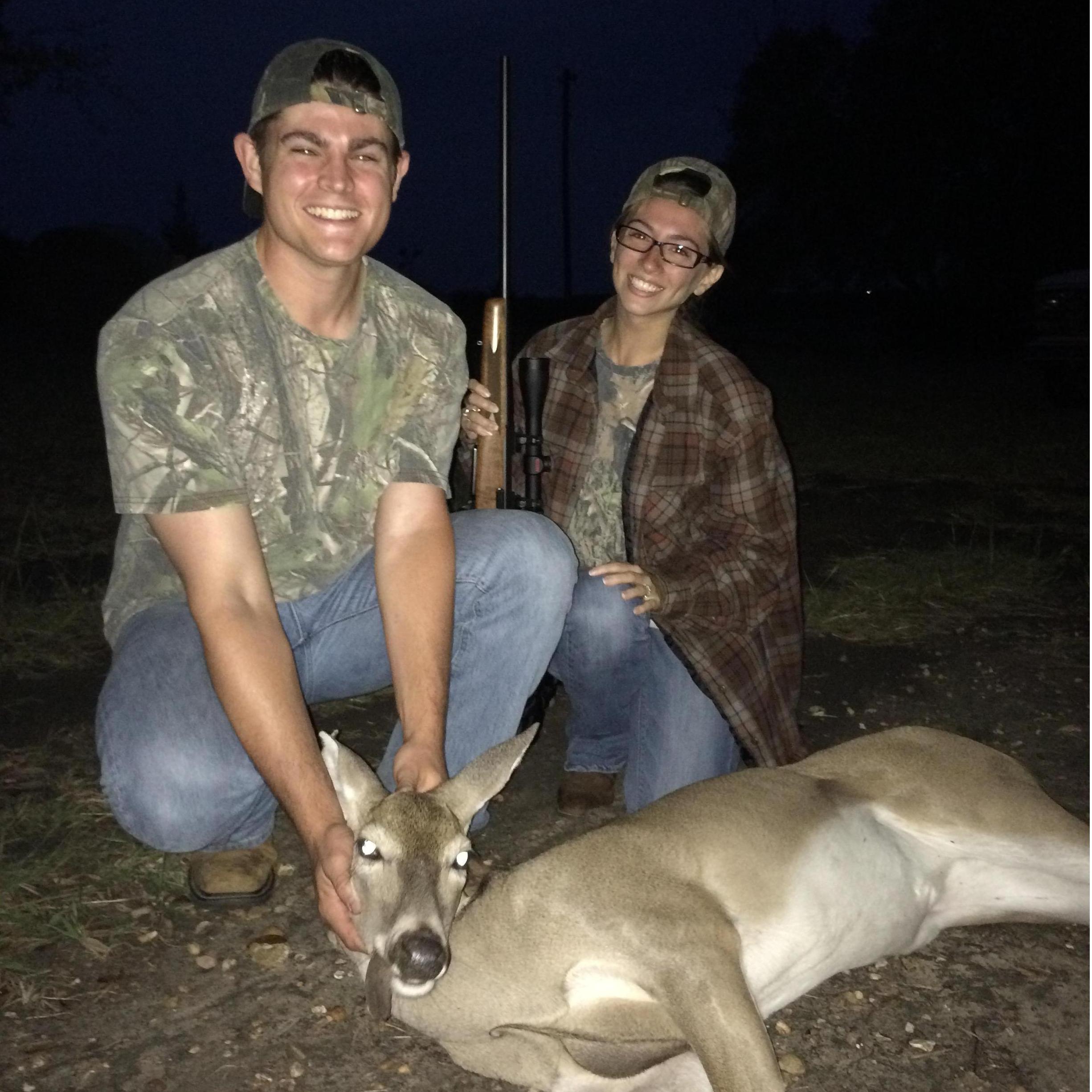 Alexis' first (and only) deer.