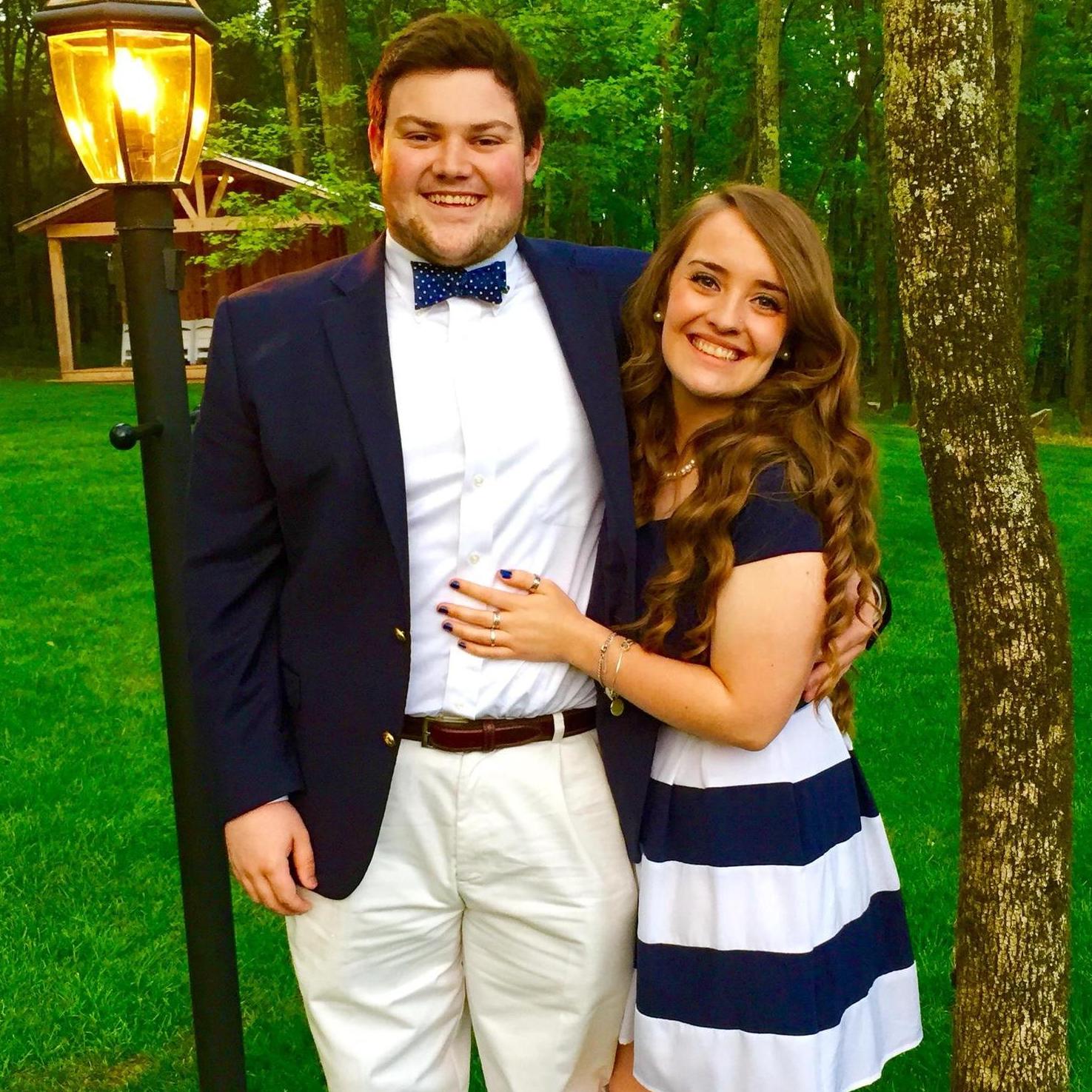 This was our sophomore year Phi Kappa banquet. We were always known for our matching skills.