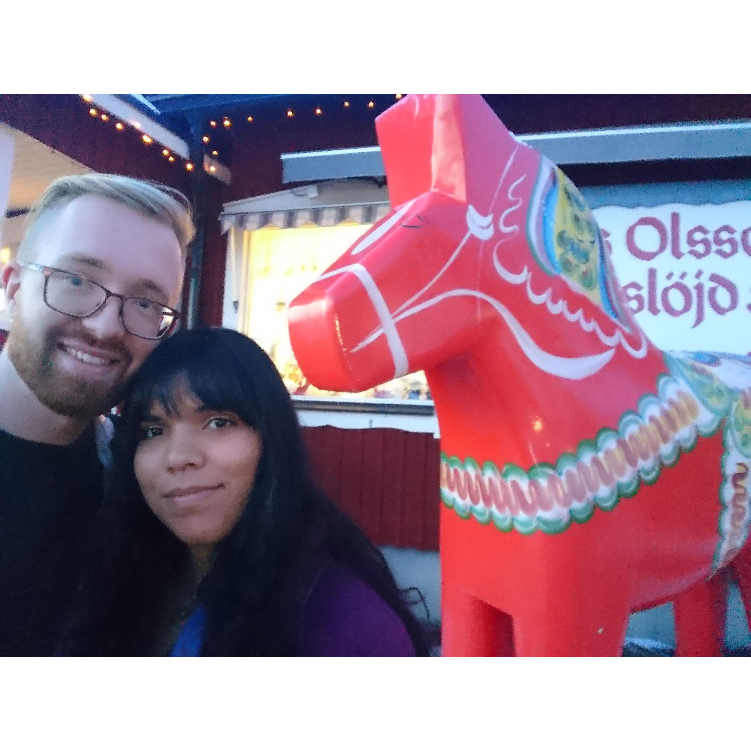 Spring 2018. Trip to Leksand, Sweden. Visiting the dalahäst museum and factory.