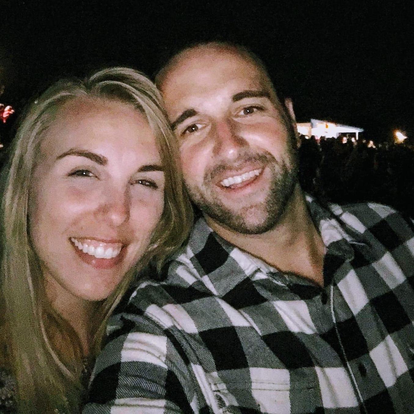 Our first picture together and my first country concert!
