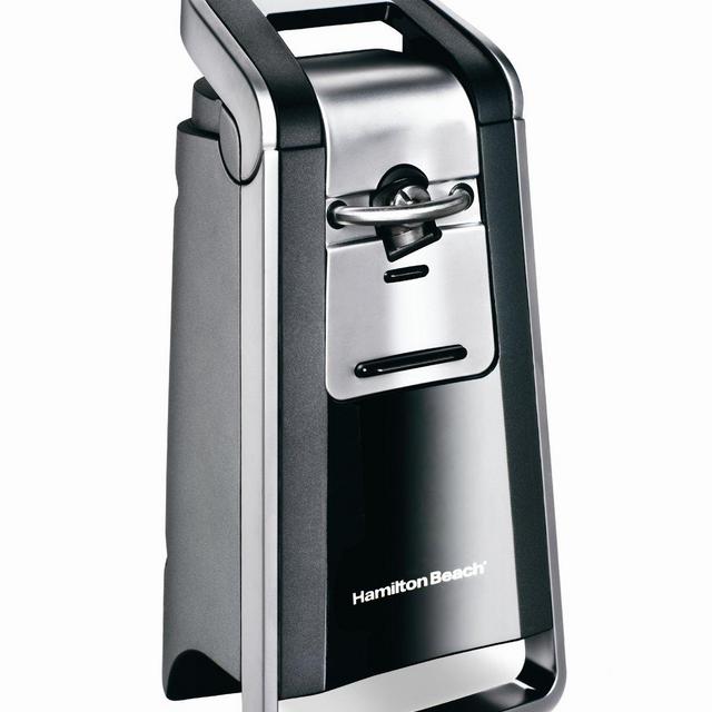 Hamilton Beach 76607 Smooth Touch Can Opener, Black and Chrome