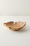 Oversized Teak Serving Bowl with Handles