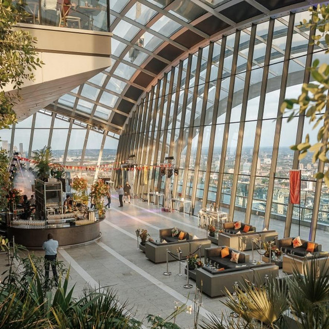 Dinner at Sky Garden London