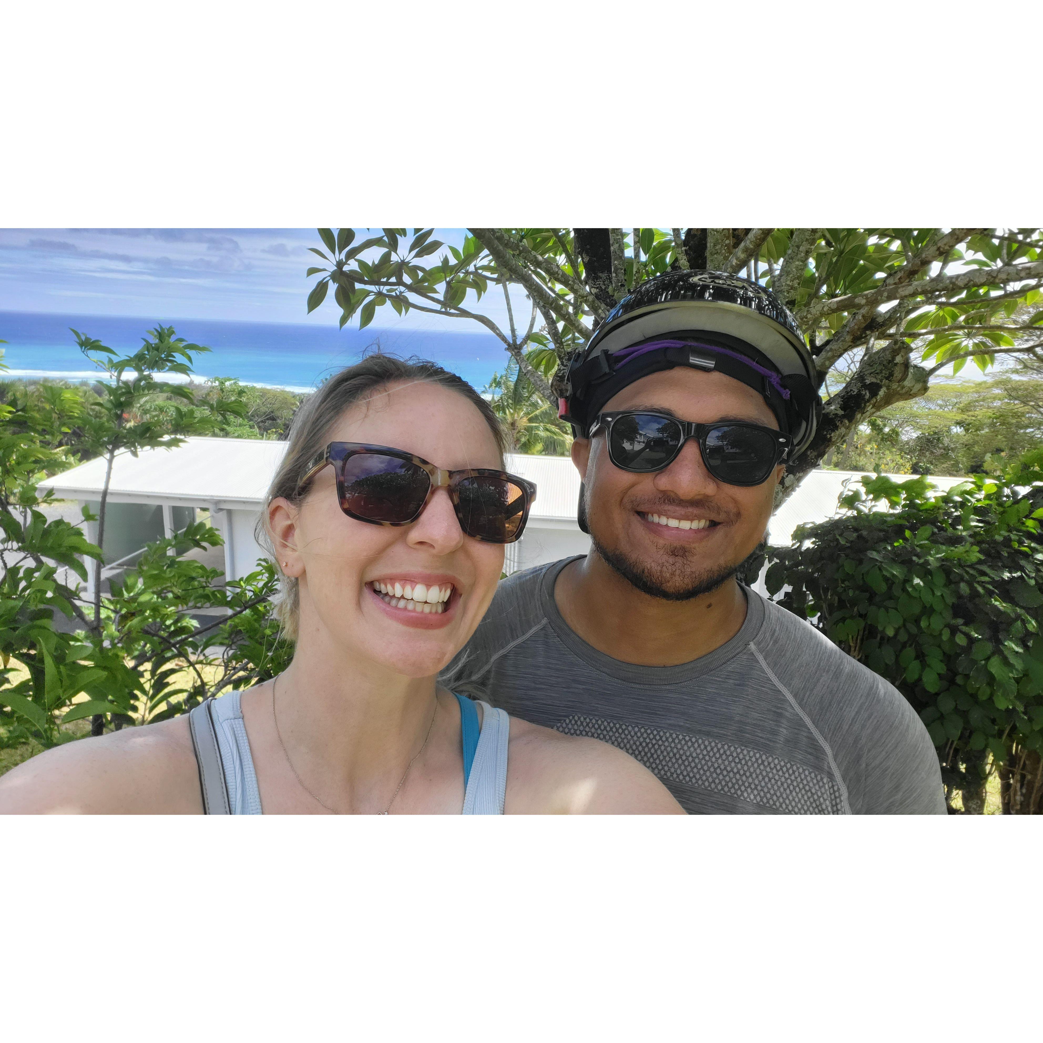 The view from the mountain in Raro