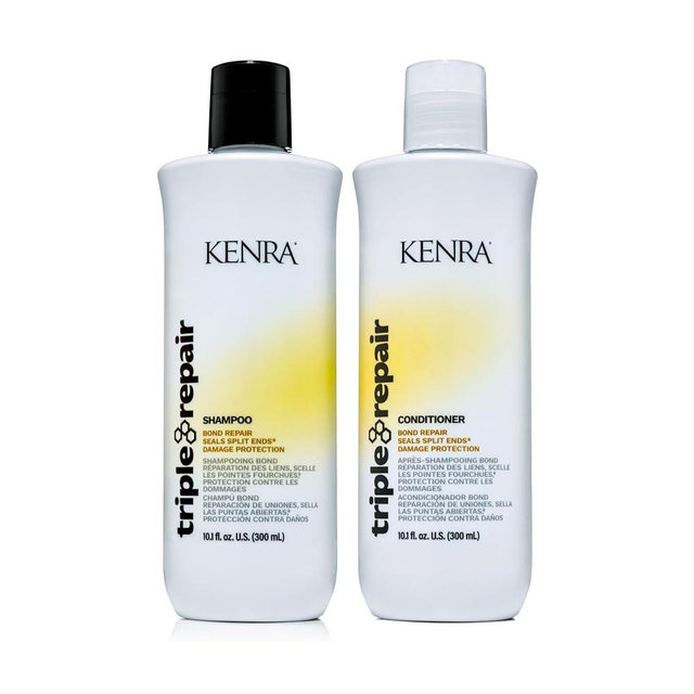 Kenra Triple Repair Shampoo | Targets & Repairs Weak or Broken Bonds | Split Ends | Damaged Hair | Bond Builder | Sulfate-Free