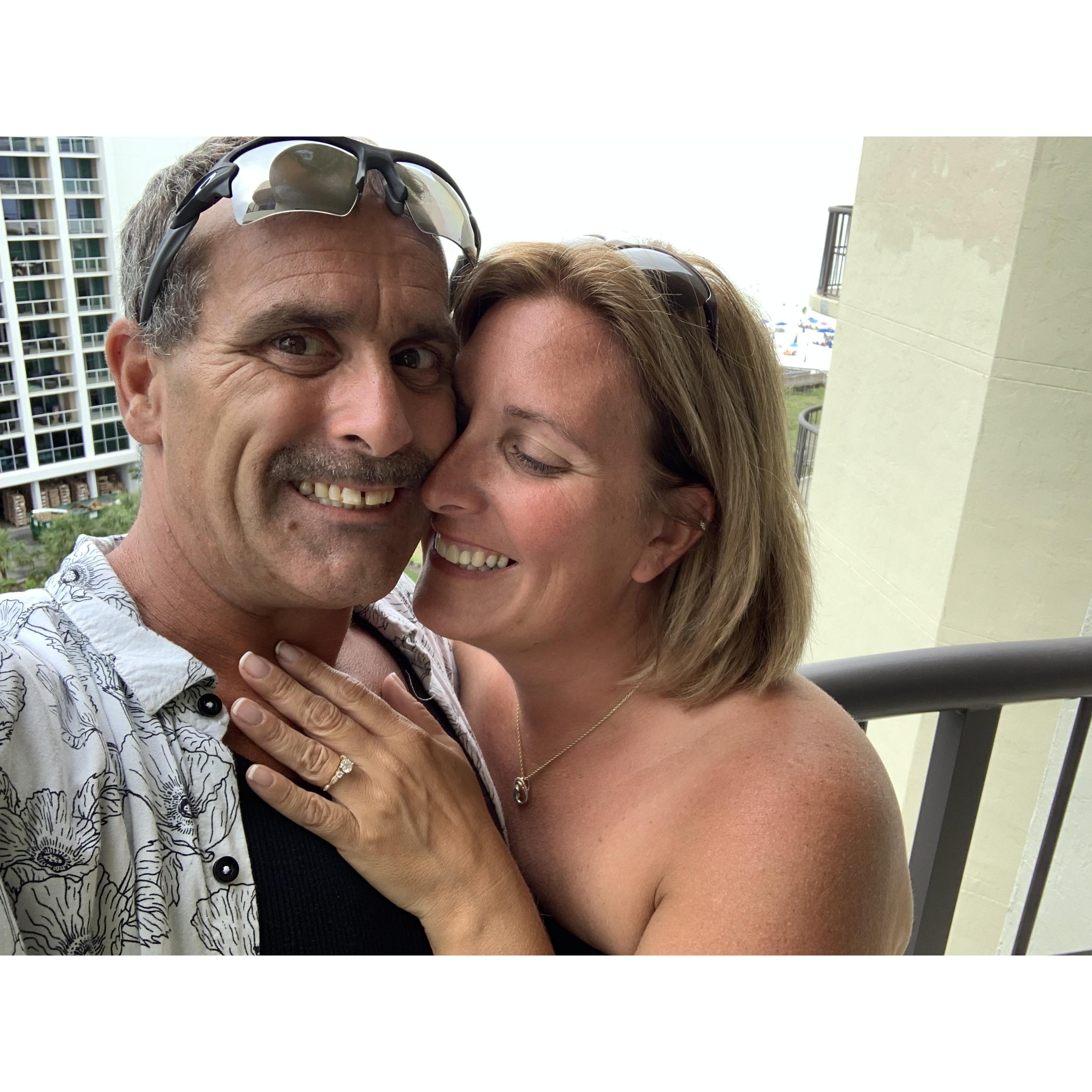 Mini vaca and the ring John lovingly designed himself🥰