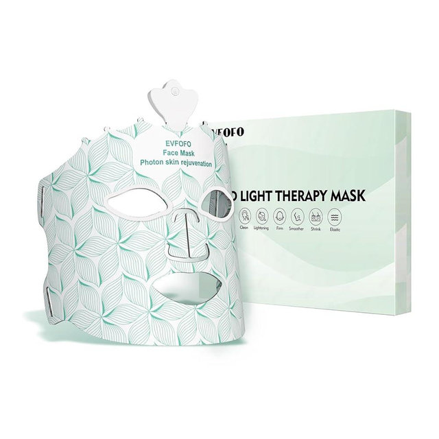 Red Light Therapy Mask for Face, 7 Colors LED Face Mask Light Therapy At Home, Led Face Mask Light Therapy, Green