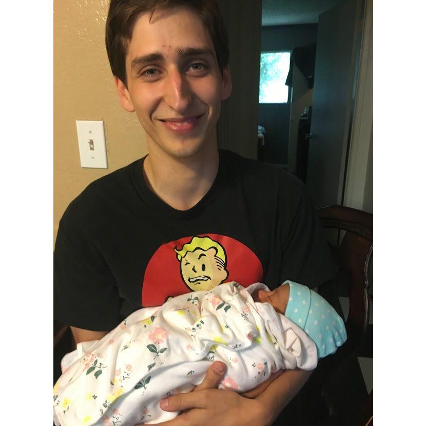 Bryan meets my baby sister Camila! They grow up so fast!