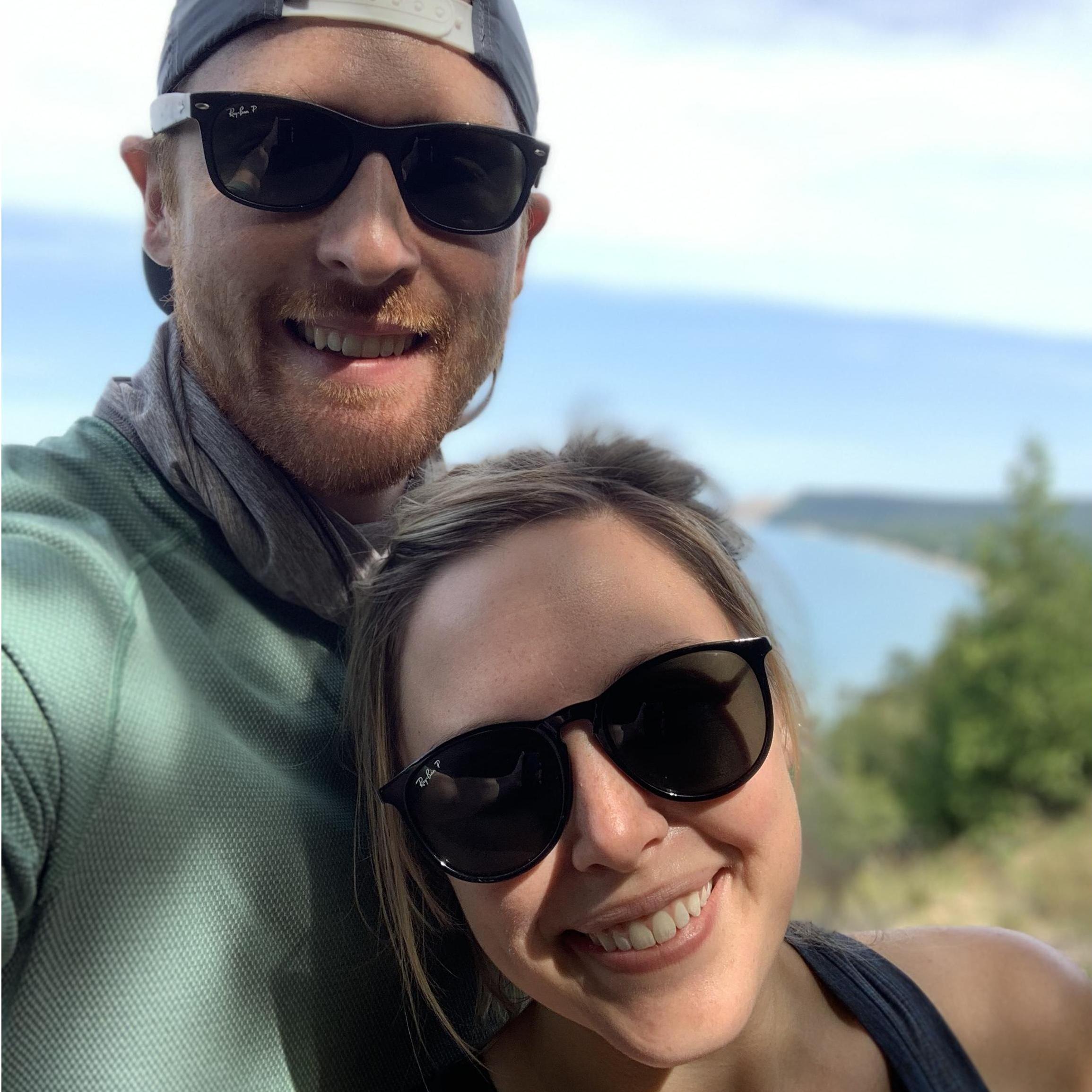 Our social-distanced vacation this summer--hiking in Northern Michigan!
