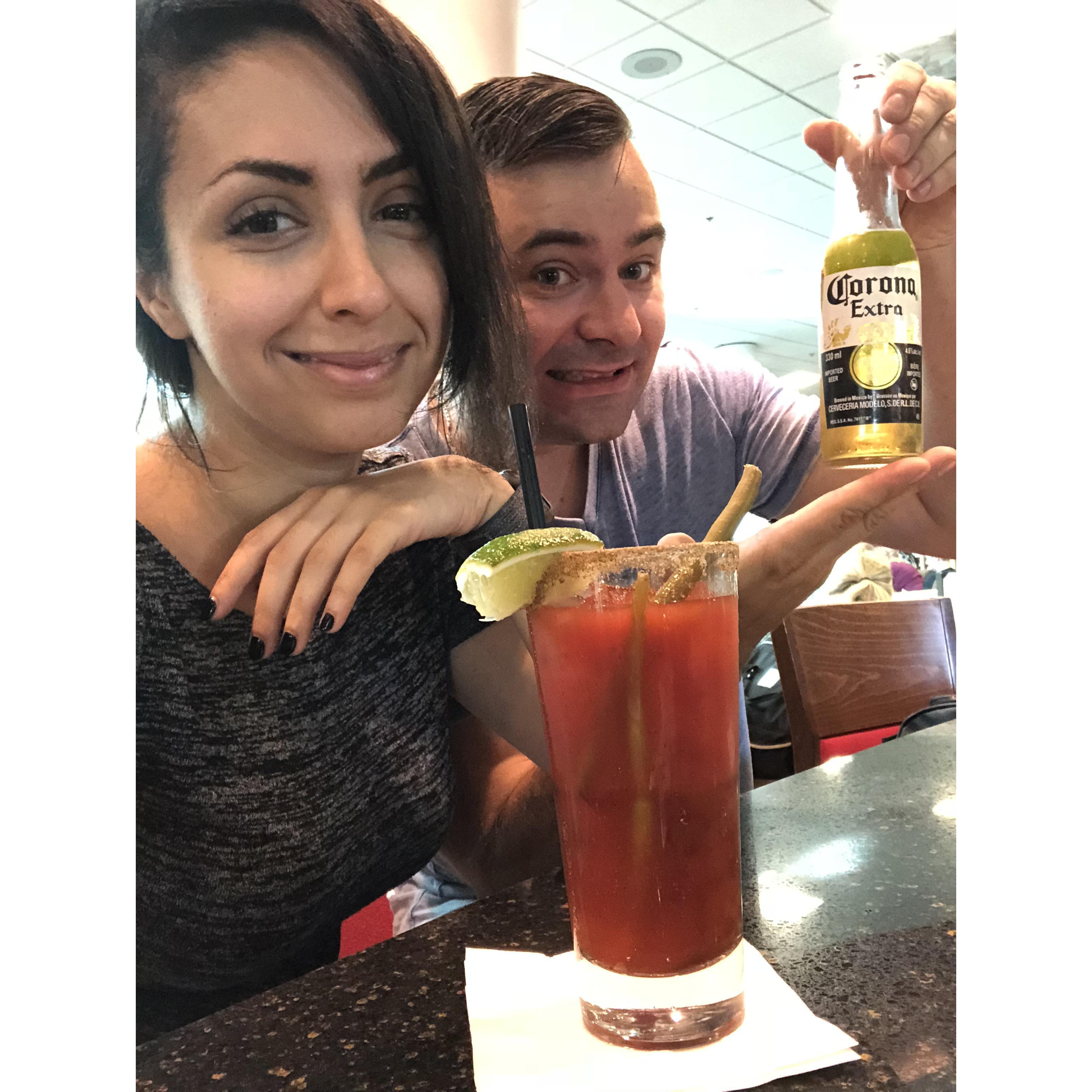 Pre-Flight drinks are always a good idea! :)