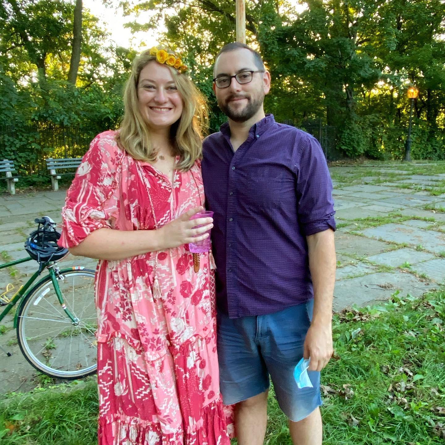 Abbe's 35th birthday! August 20, 2020 in Mt. Prospect Park, Brooklyn, NY.