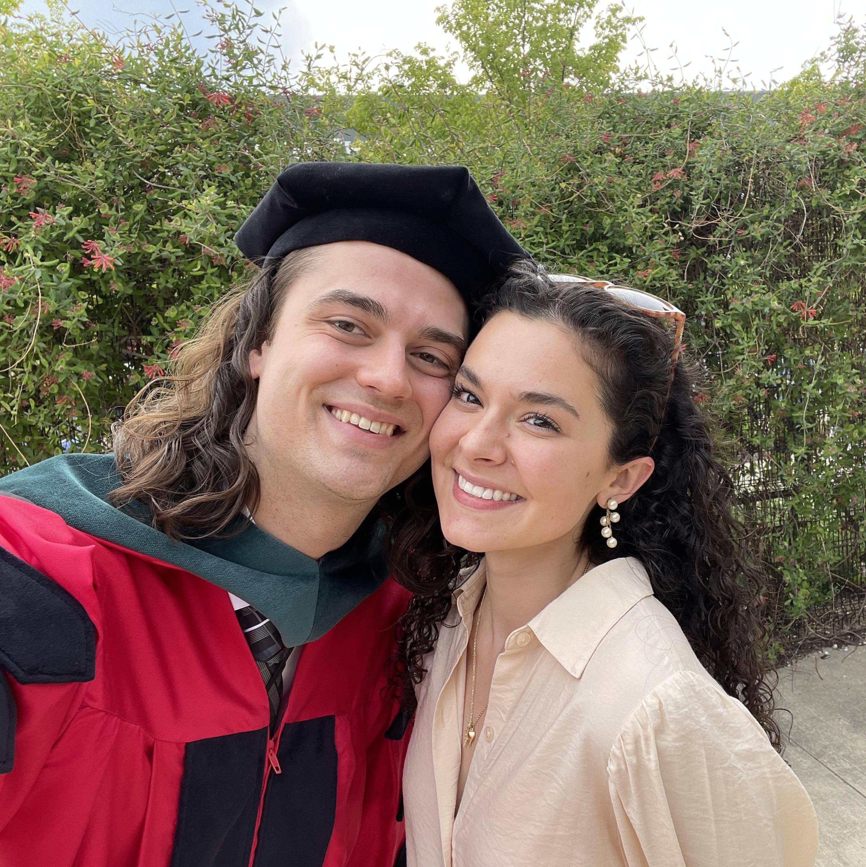 Celebrating Dominic's doctorate graduation! Doctor of Physical Therapy.