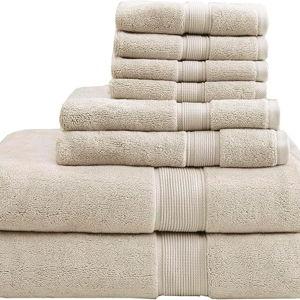 Madison Park 800GSM Bathroom Towel Set of 8 100% Cotton