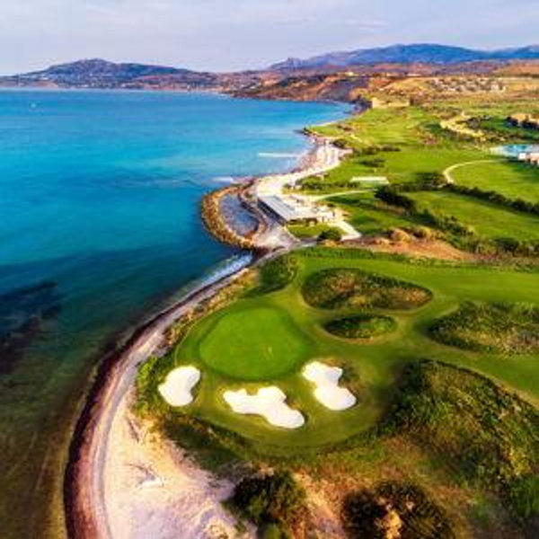 Round of Golf during Sicily Honeymoon