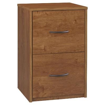 2 Drawer File Cabinet - Dorel Living Brown