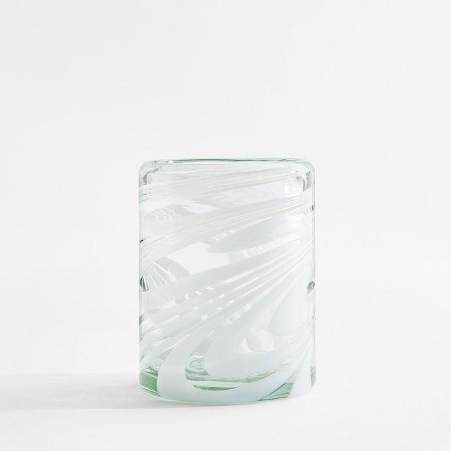 Vetri Swirl Short Tumbler, Set of 4 - White