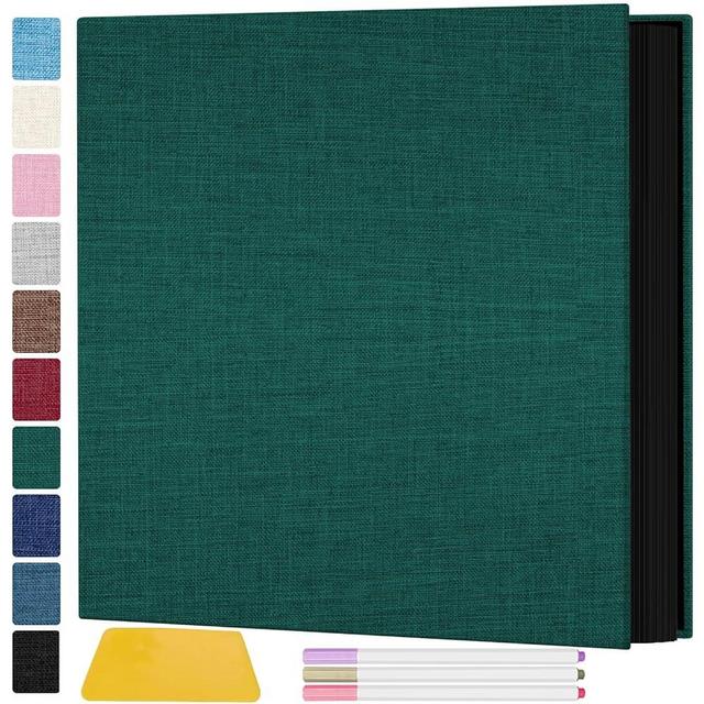 Zesthouse Photo Album Self Adhesive Pages, 60 Pages Magnetic Scrapbook Albums with Sticky Page,Photos Album Holds 8x10 & 5X7 & 4x6 & 6x8 & 3x5, Large Picture Book Ideal for Family,Wedding,Baby