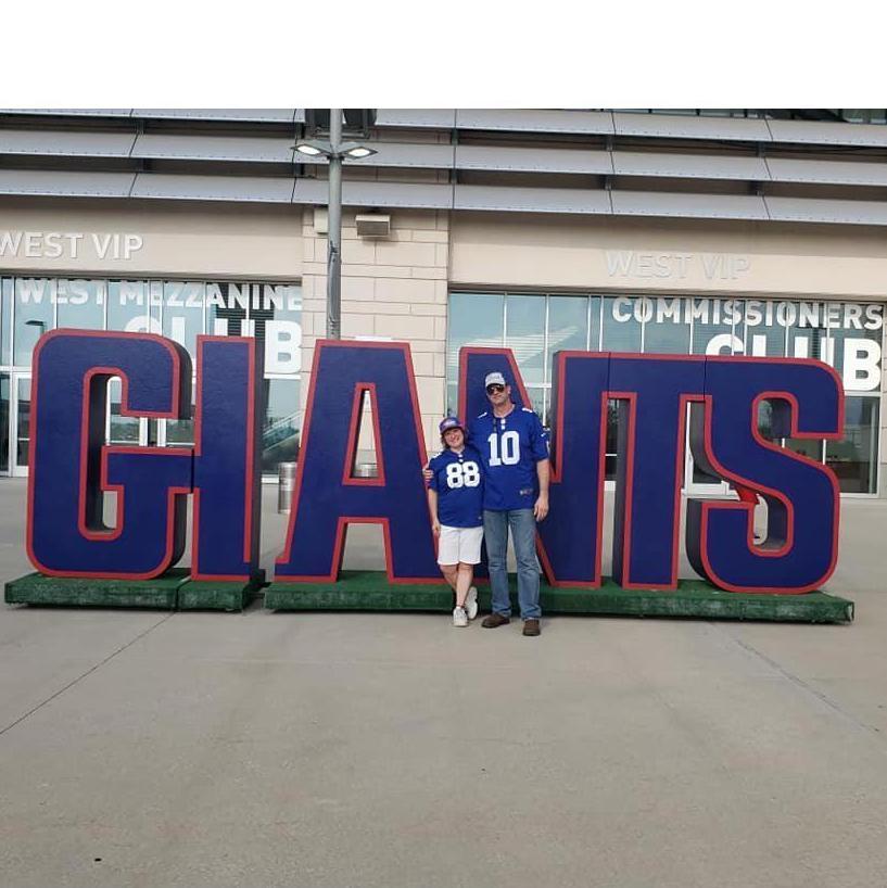 Our first "Fanfest" at MetLife Stadium as Giants' season ticket holders