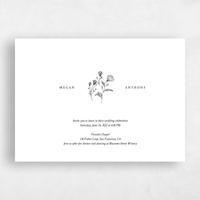White Wedding Invitation - Unconditional Stamp