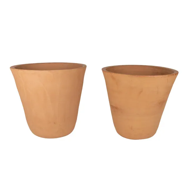 Set of 2 Large Terracotta Planters - Foreside Home & Garden