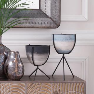2-Piece Antique Planter Set