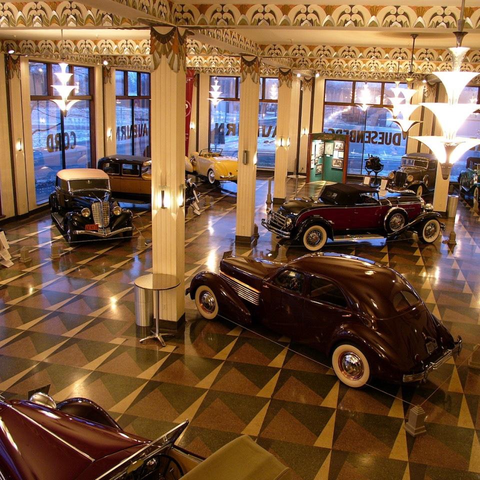 A glimpse into the inside of the car museum!