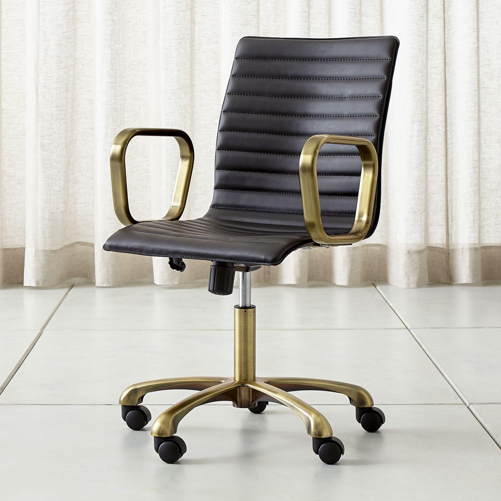 Brass task chair sales