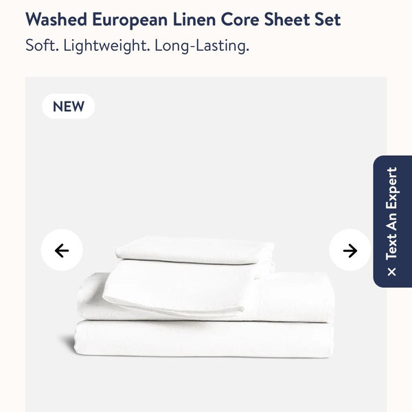 Washed European Linen Core Sheet Set