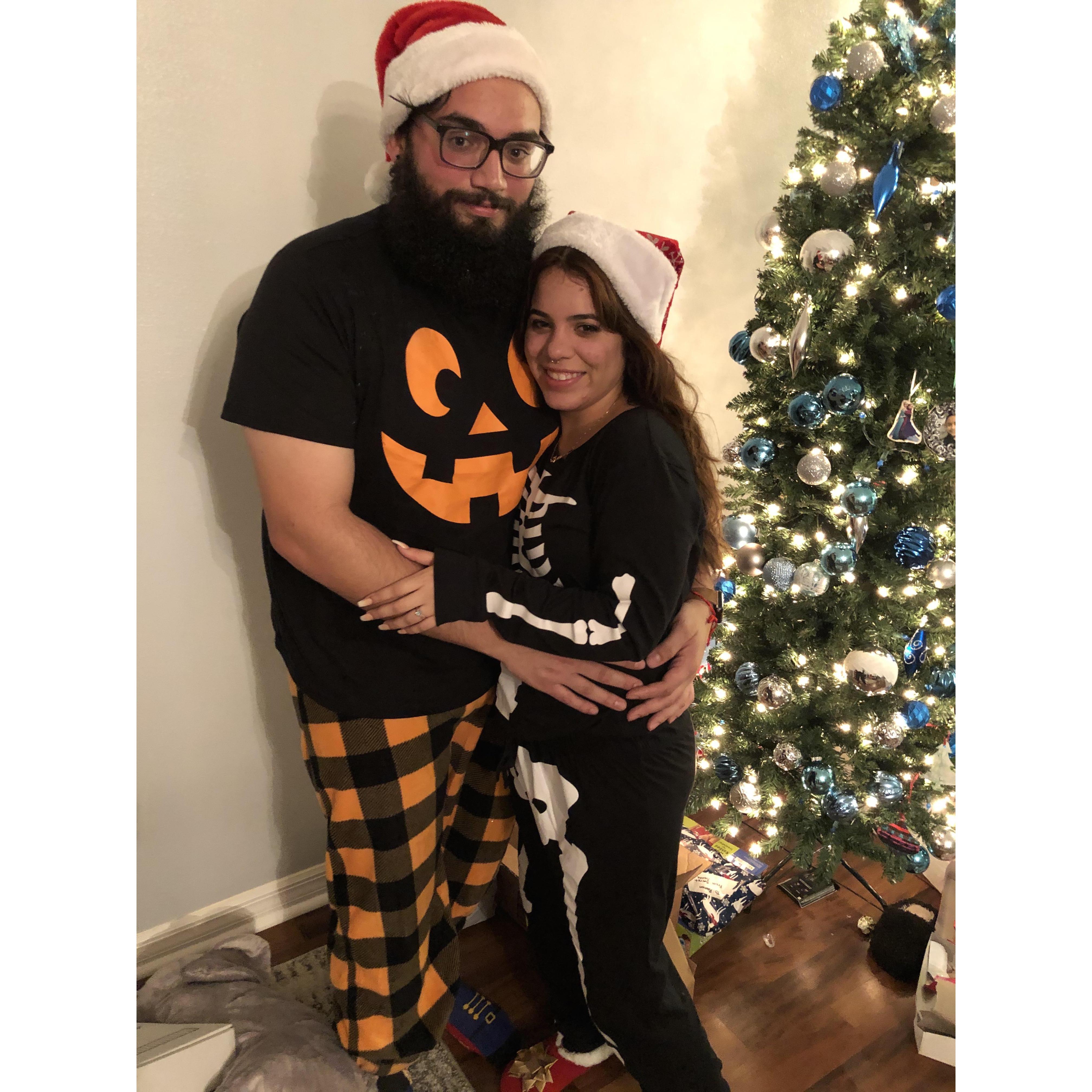 Christmas Eve 2019 - Moments after engagement.
