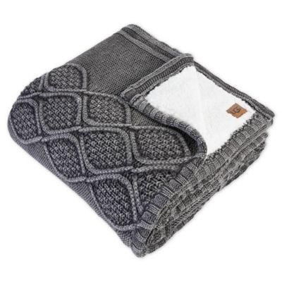 UGG® Boulder Throw Blanket in Charcoal