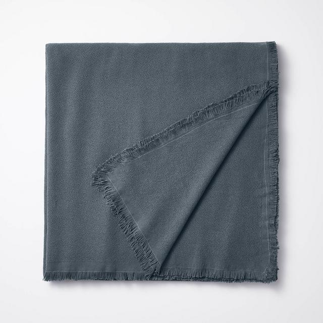 King 100% Cotton Bed Blanket Slate Blue - Threshold™ designed with Studio McGee