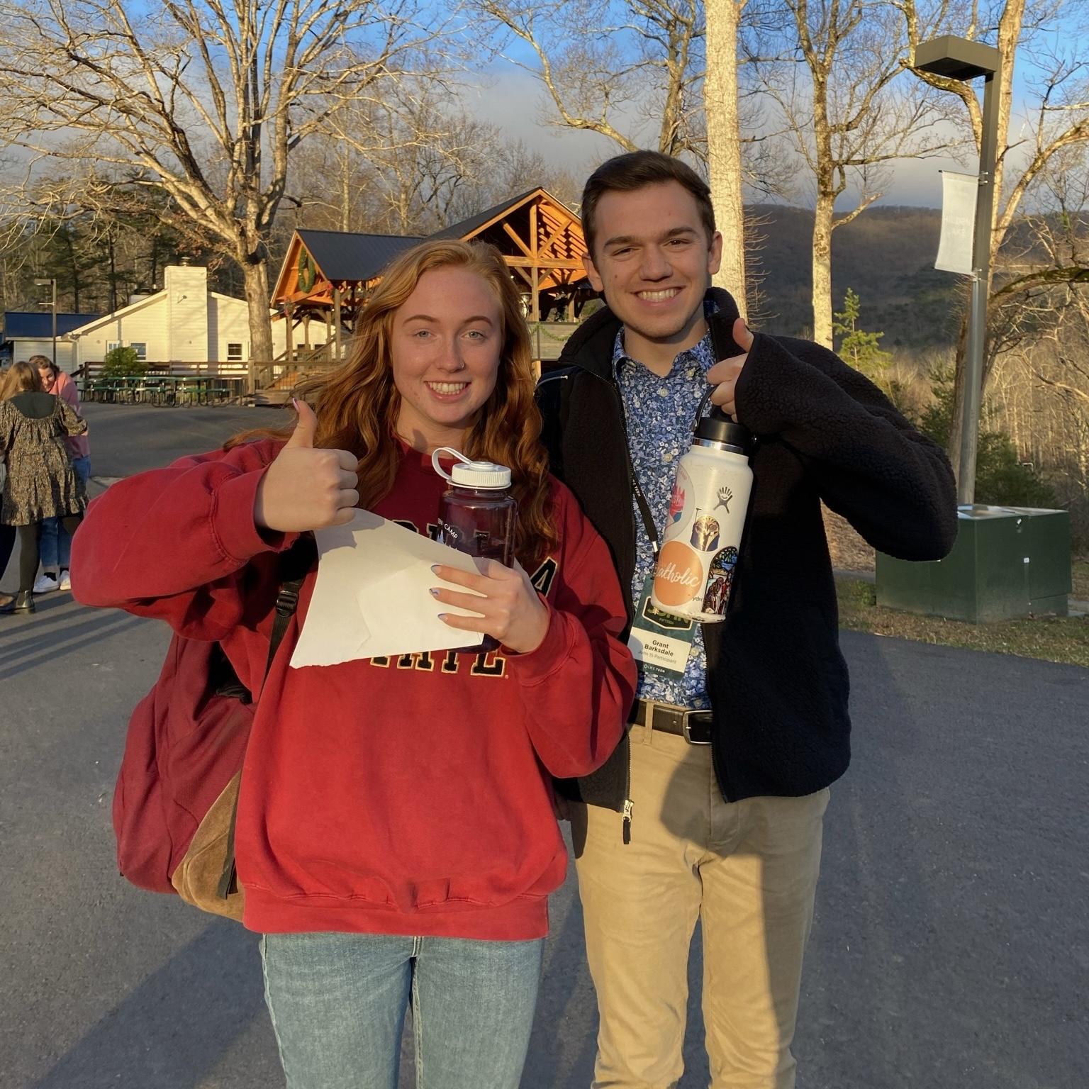 Caitlyn (19) and Grant (21) at a summer camp reunion in Dahlenoga, GA