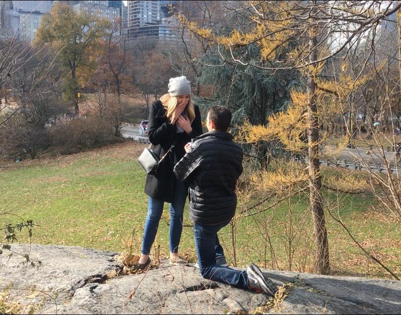 The day Vinny proposed in Central Park