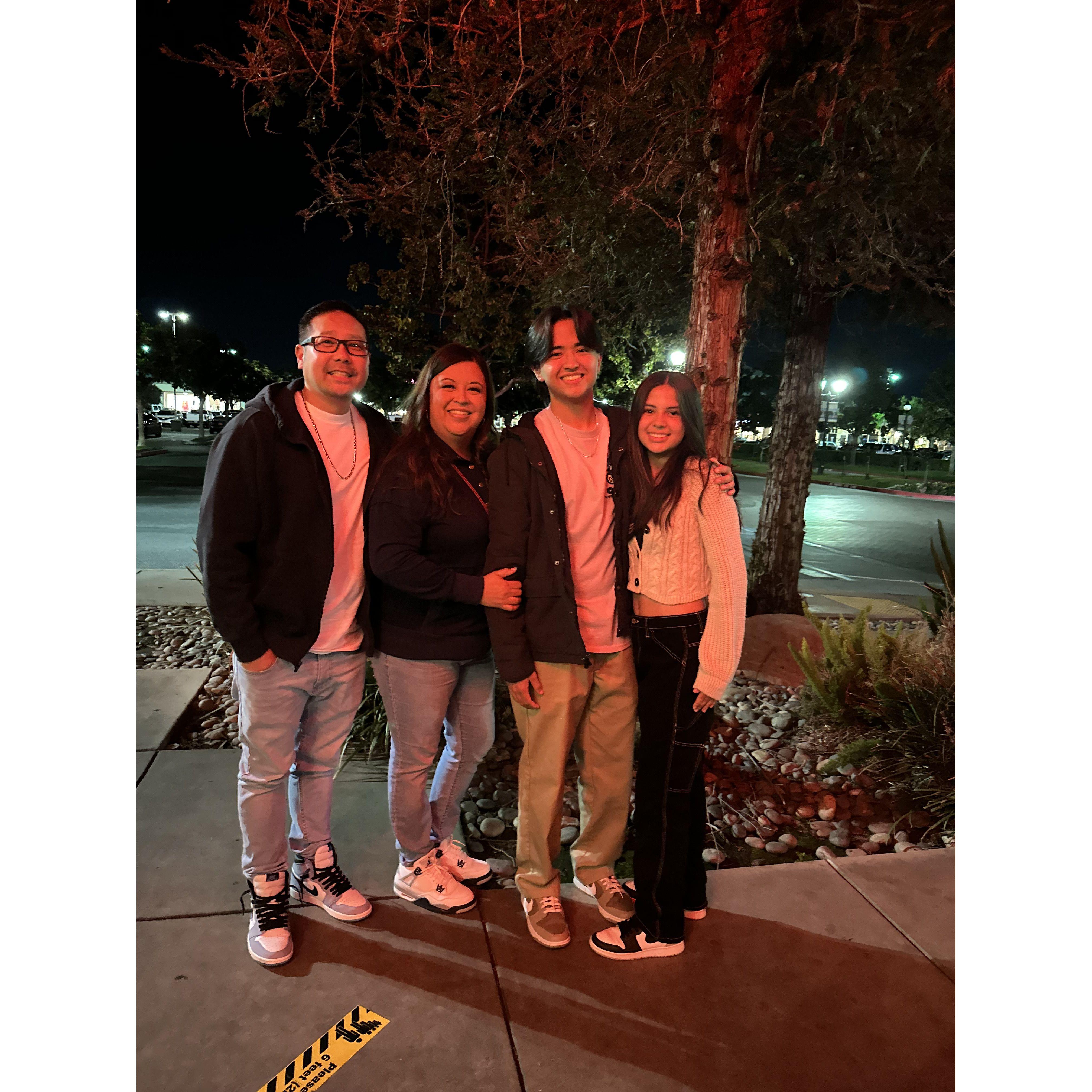 Cristian's 18th birthday dinner.