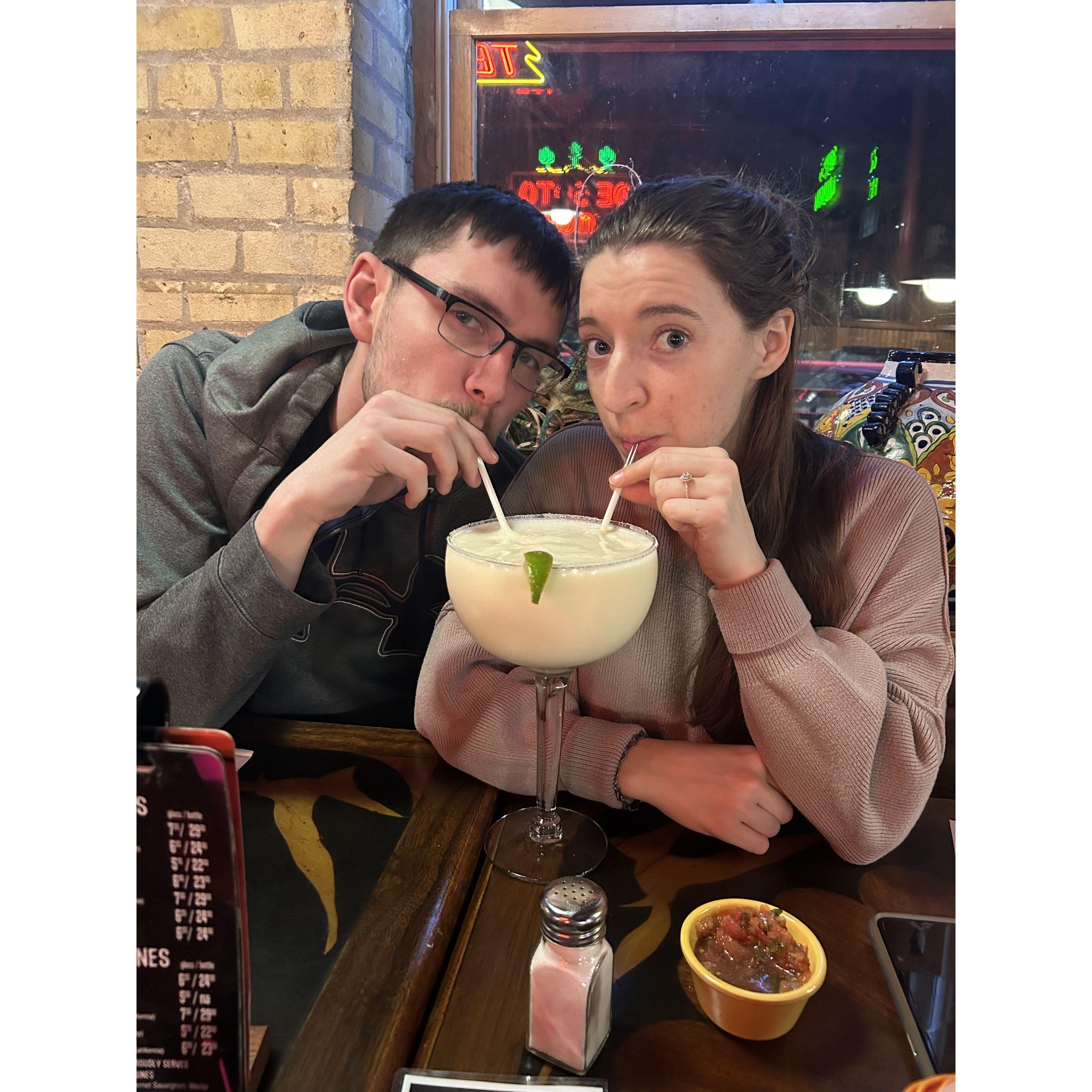 Highly recommend the 40oz marg' at Little Angie's