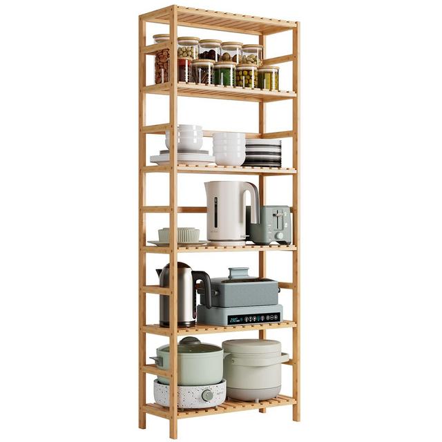 6-Tier Bamboo Shelf