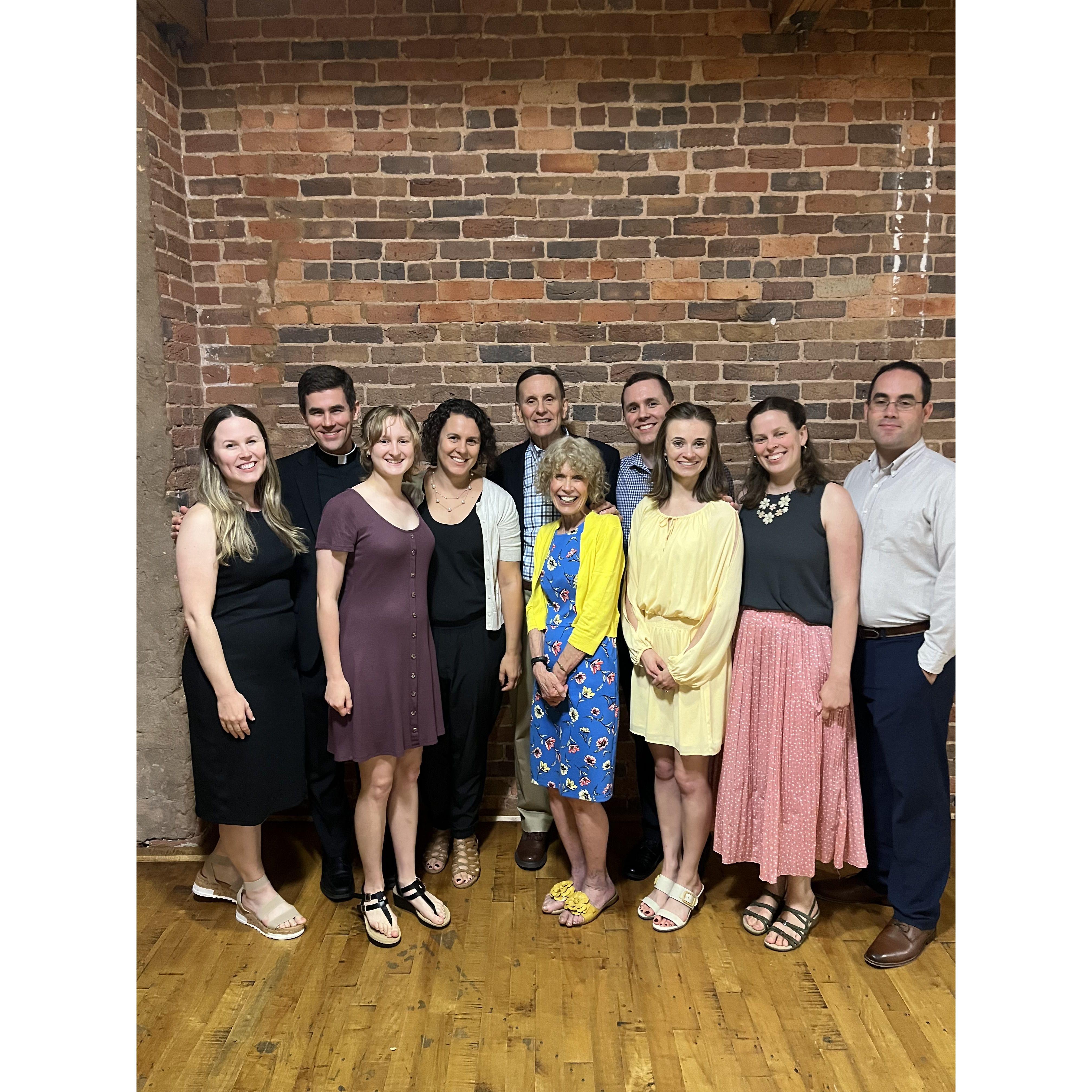 Part of the Ascik crew at Aunt Betty and Uncle Andy's 50th wedding anniversary party.