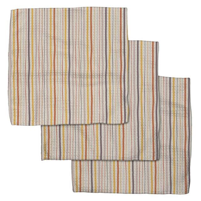 GEOMETRY Kitchen Dish Cloths - Quick Dry Dishcloths for Kitchen - Premium Dish Rags with Geoweave - 3-Pack Set (Stripe Season)