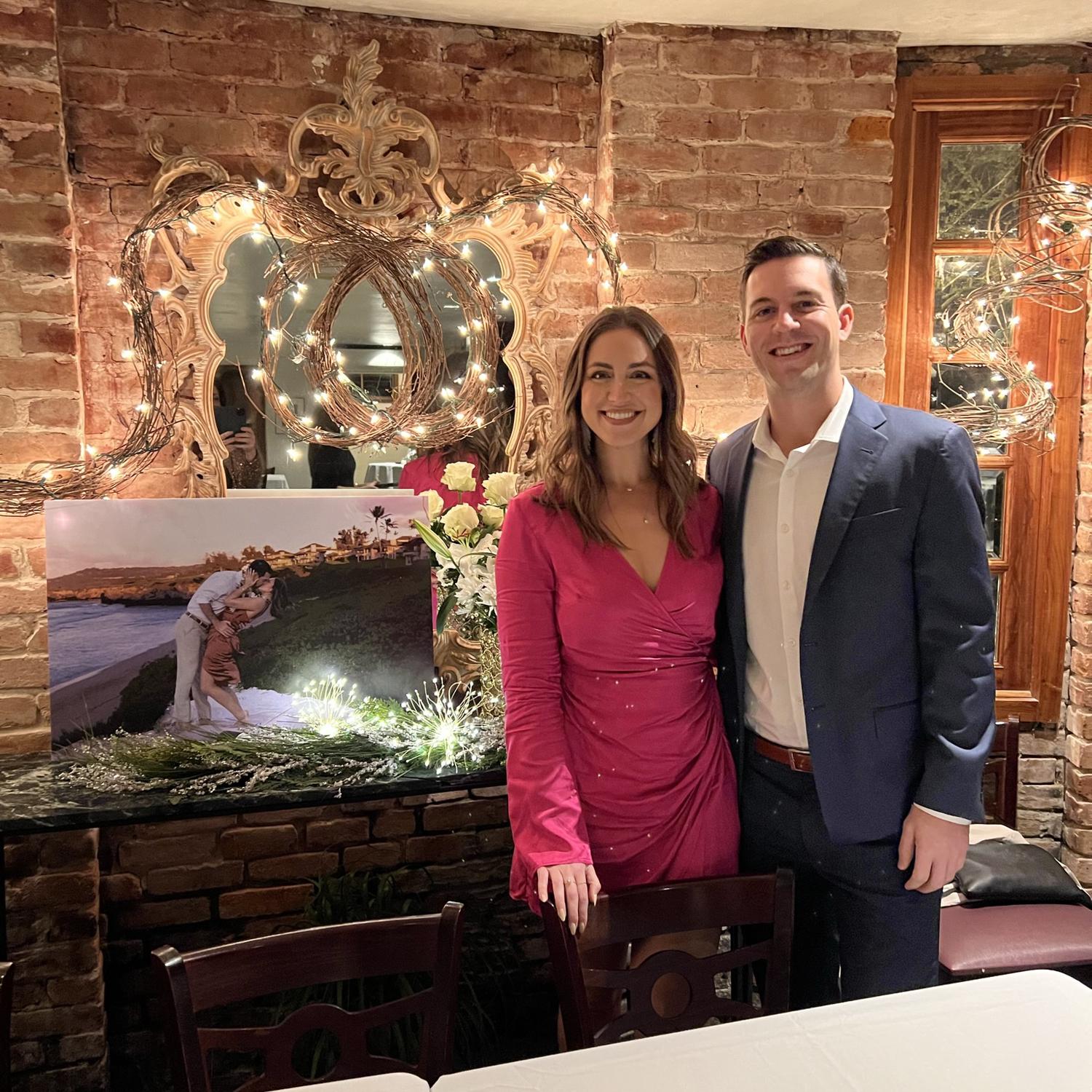Our engagement party in NOLA- the best evening celebrating with friends and family!