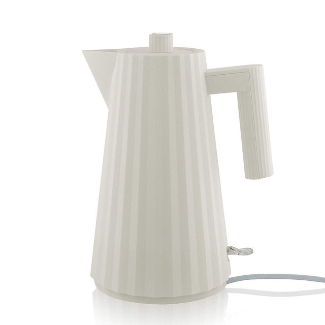 Alessi Plissé MDL06W/USA - Electric Kettle in Thermoplastic Resin, US Plug 1500W, 57.5 fl oz, White