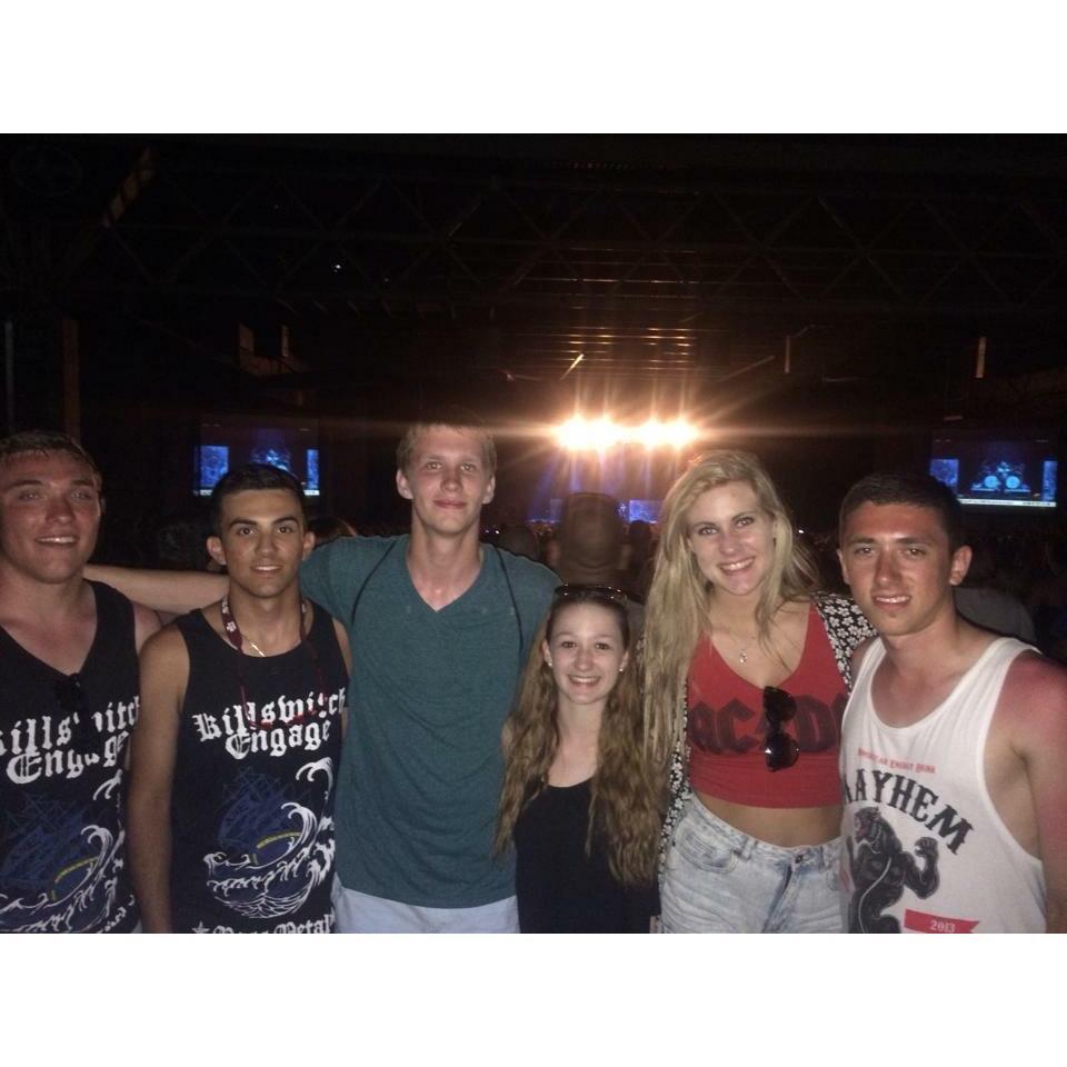 Our very first picture together after being introduced by mutual friends at a Five Finger Death Punch concert!