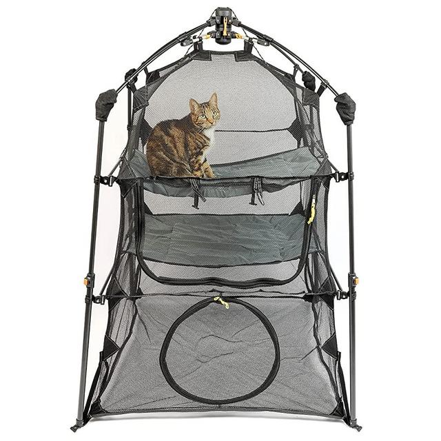 Outback Jack Outdoor Cat Enclosures For Indoor Cats (Portable Cat Tent, Outdoor Cat Tent, Cat Tunnel, and Playhouse) Play Tents for Cats and Small Animals, Outdoor Cat House, and Outside Cat Enclosure
