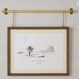 Colleen Wood and Brass Rail Picture Frame