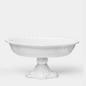 Astier de Villatte Peggy Hand-Glazed Ceramic Raised Oval Platter