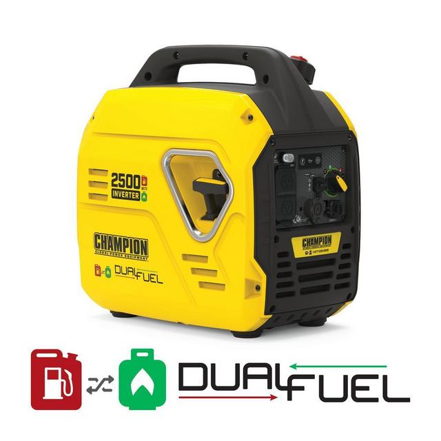 2500-Watt Ultralight Portable Dual Fuel Recoil Start Inverter Generator